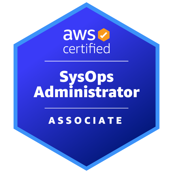 AWS Certified SysOps Administrator – Associate badge